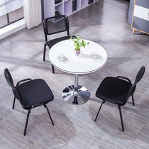 Desk Guest Table And Chairs Portfolio Brief Modern Small Talks Conference Table And Chairs Casual Reception Roundtable View Table