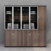 Office furniture File cabinet Wooden information cabinet Office cabinet with lock Guangzhou board office bookcase storage cabinet