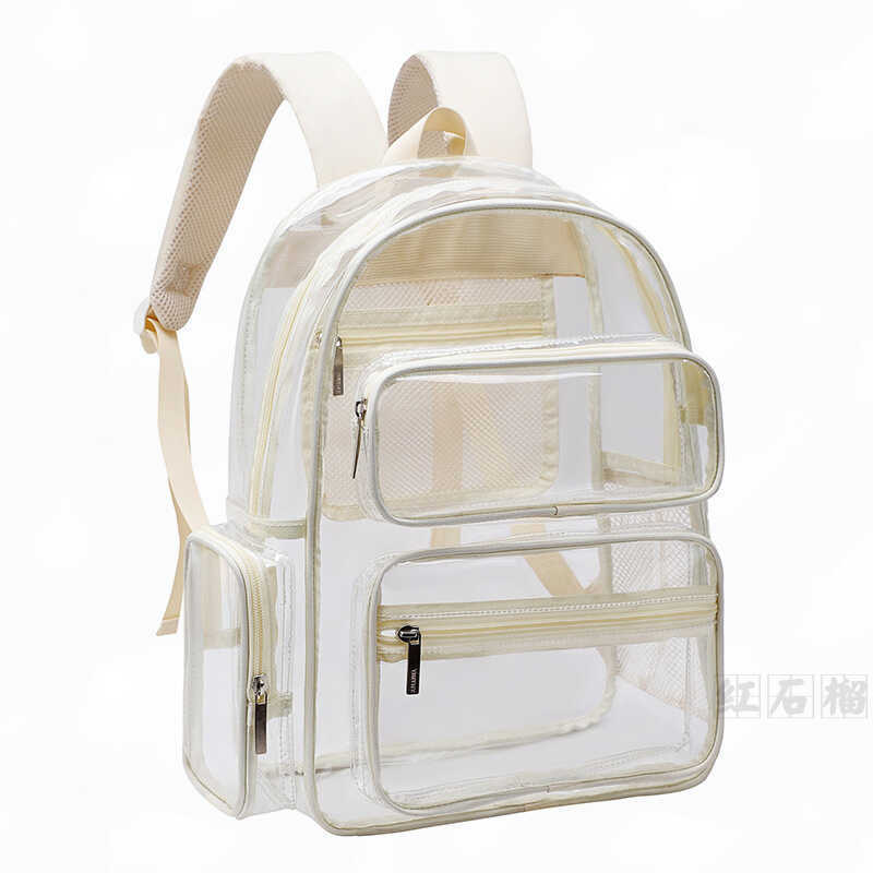 Transparent Backpack for Women 2025 New Large-Capacity School Bag for Men, Junior High School Students, High School Students, College Students, Computer Backpack for Travel
