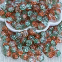 10 мм темно -зеленый апельсиновый градиент [30 упаковка]