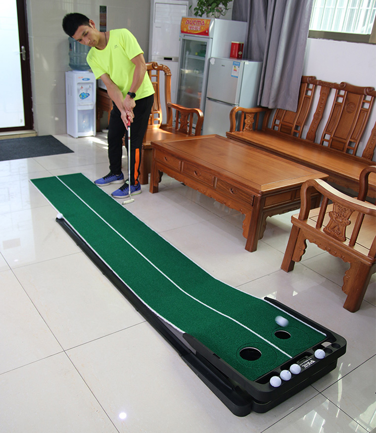 Trong nhà golf simulator với lại bóng theo dõi putter exerciser nâng cấp mở rộng điều chỉnh độ dốc thực hành chăn 	túi đựng gậy golf pgm	