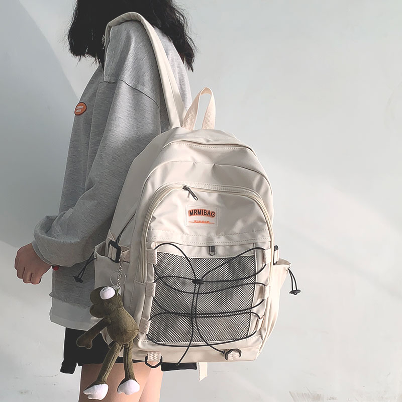School bag Girls junior high school Department Jane about large capacity Double shoulder bag Men's Day Ins Wind college student Travel Shoulder Bag Woman