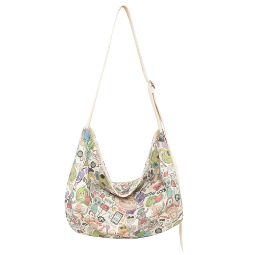 Вместительный и большой брендовый японский шоппер, сумка через плечо, подходит для студента