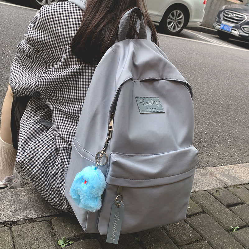 School Bag Girls Junior High School Large Capacity Original Small Crowdday Bag Casual Brief College Students Double Shoulder Bag Girls High School