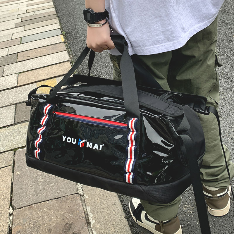 Large Capacity Travel Bag Women Dry Wet Separation Fitness Yoga Swimming Bag Men's Double Back Type Inclined Satchel Short Trip Luggage Bag