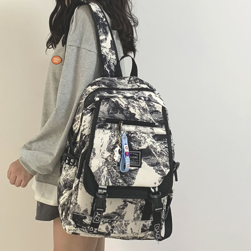 Harbor Wind Bag Boys College Students High School Junior High School Student Boomer Travel bag 100 hitch Casual Large Capacity Double Shoulder Bag woman