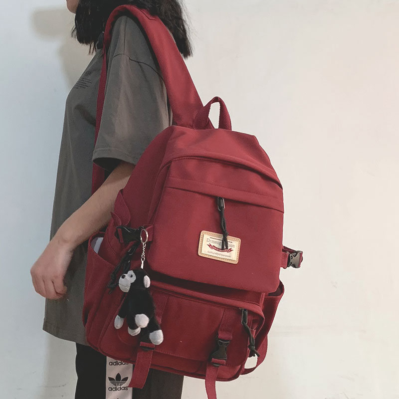 School Bag Women Ins Wind Korean Version Original Juku Ulzzang High School College Students Original Small Crowdfunding Male Brief About Double Shoulder Bag