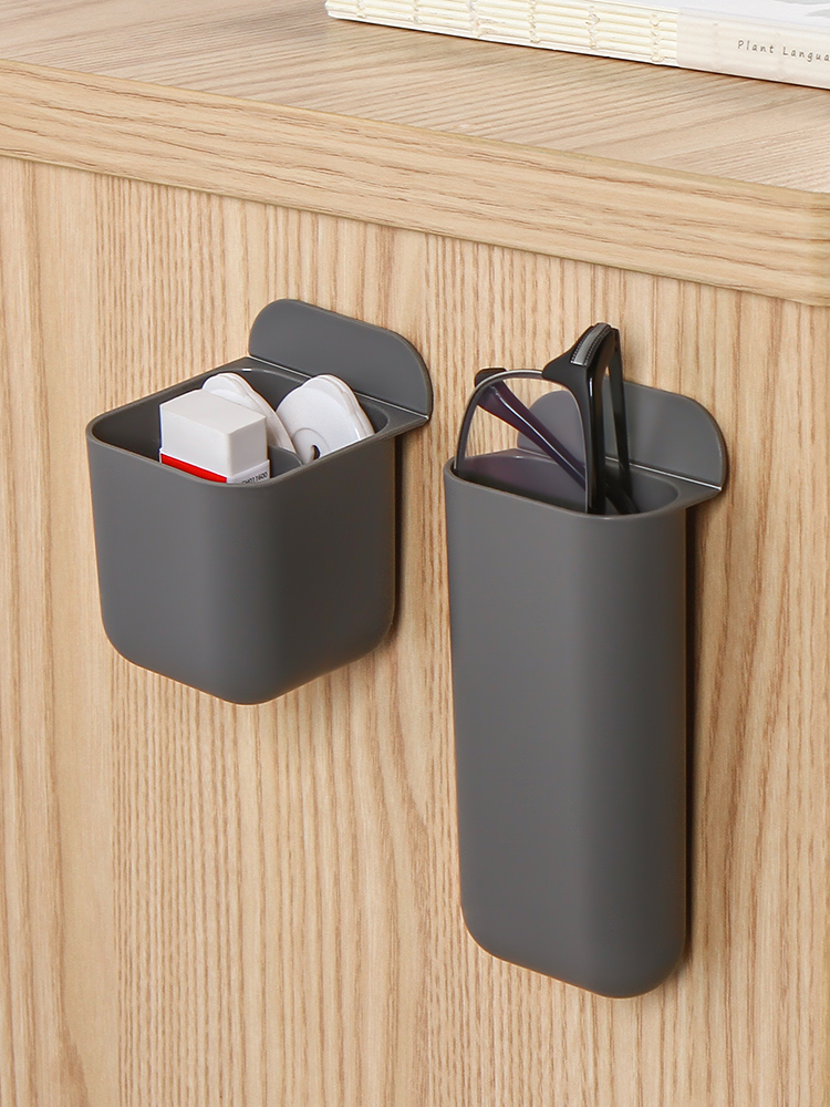 Dormitory artifact Desktop storage pen holder Multi-function office storage box Computer desk can be attached to small objects