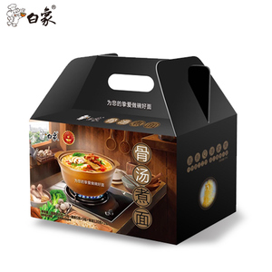 16.8元包邮 白象 高端骨汤 煮面100gx5包