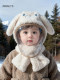 Baby hat winter outdoor warm cycling for men and women, children's ear protection hat, windproof mask, baby scarf all in one