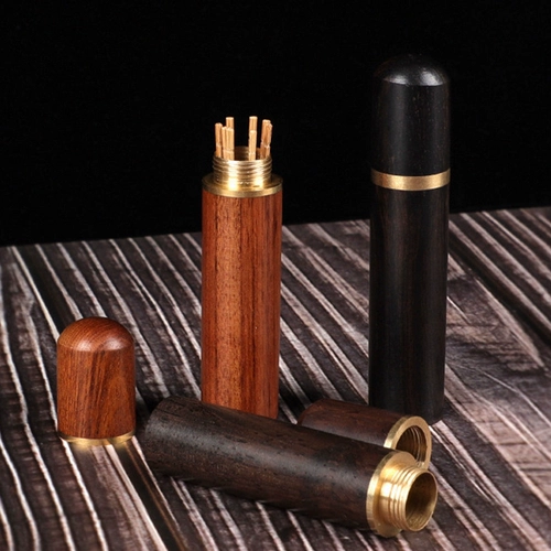 Портативная деревянная маленькая коробка для хранения из сандалового дерева для путешествий, система хранения