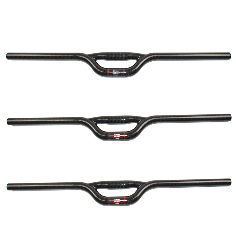 Dead fly action full carbon fiber 25 4mm double-tube handlebar folding small wheel children's bicycle handle bar 31 8