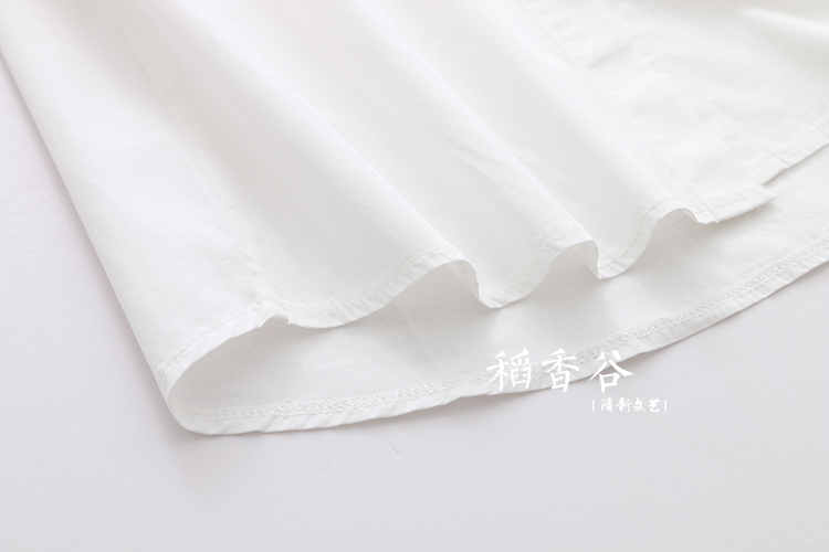 Daoxiang Valley / Phiên bản tiếng Hàn mới của cơ sở văn học tươi mát đa năng mẫu cotton toàn diện áo sơ mi nữ công sở