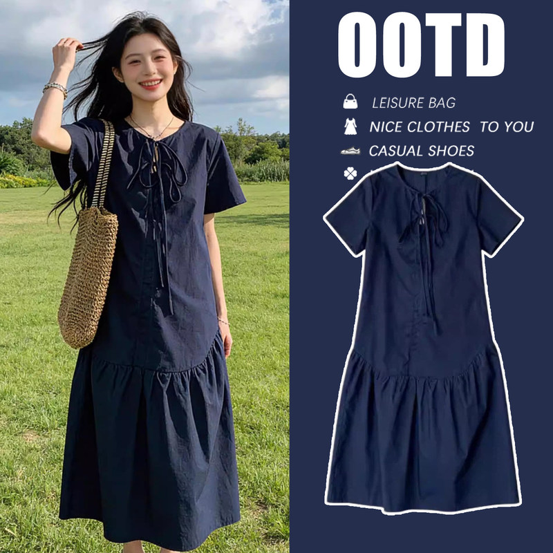 Maternity Dress 2026 Summer New Style Loose-Fitting, Stylish Maternity Wear That Doesn'T Show Pregnancy, Reversible and High-End Look