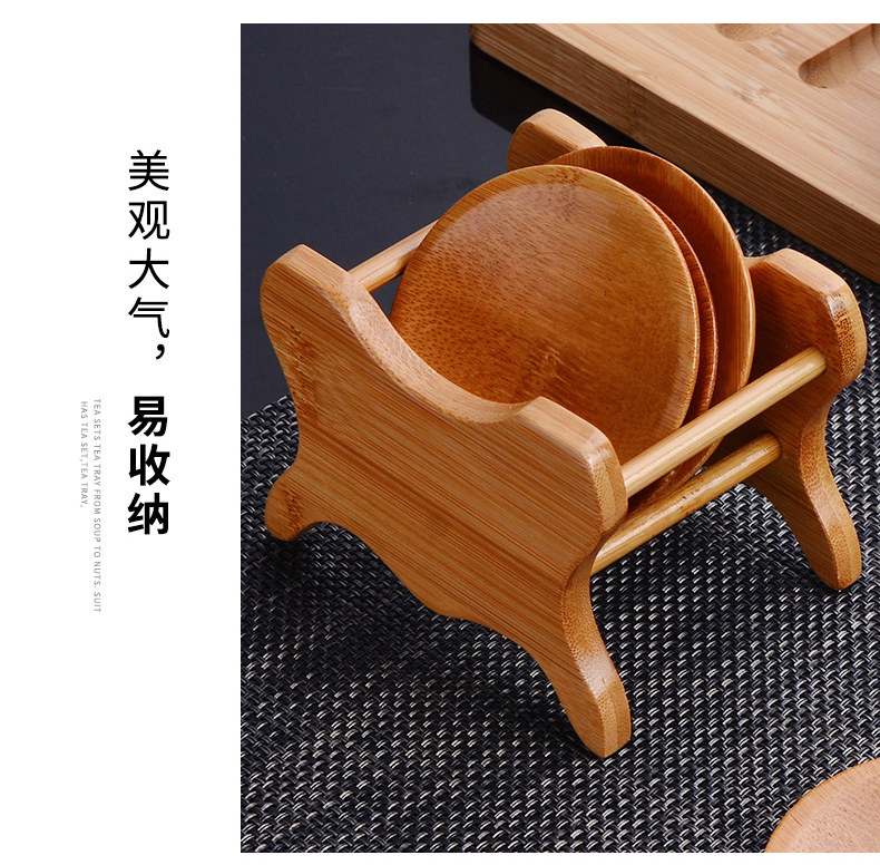 Trà mat khay trà trà coaster trà lễ cách nhiệt mat tre khay trà đặt trà tách trà kung fu trà nhà Zen - Trà sứ bộ pha trà đạo