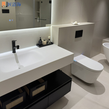 Keli Nai integrated basin washbasin, rock board bathroom cabinet combination, double-layer washbasin, bathroom, hand wash basin customization