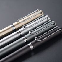 Advertisement Pen Custom LOGO Middle Sex Pen Booking Made Signature Lettering Upscale Business Black Water-based Gift Pen Printable