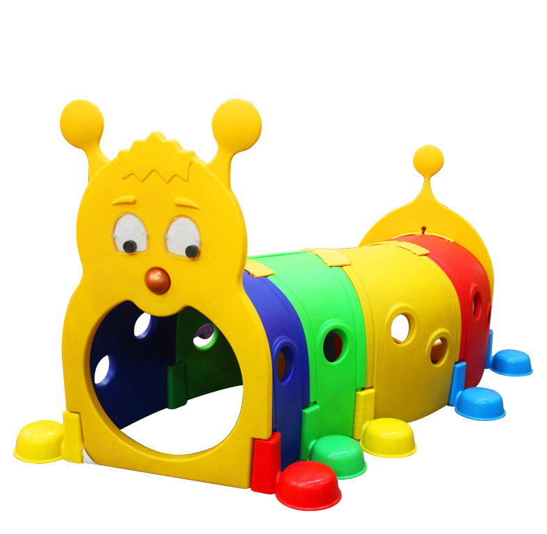 Kindergarten children tunnel crawling early education toys large outdoor playground indoor elf caterpillar drilling hole
