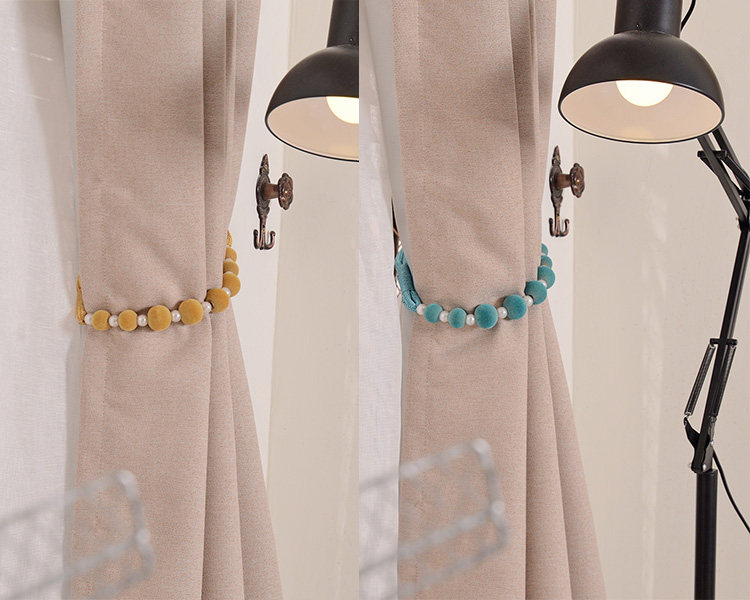 Manufacturer Direct Selling Curtain Suede Beads Strap Accessories Ornament Boutique Handcrafted Tied Rope Eurostyle Style Pair Up