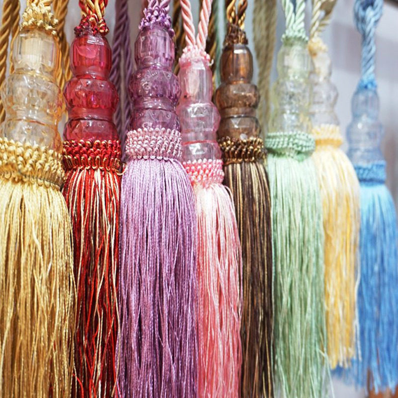 Boutique European style Hangball small crystal curtain binding with a binding rope pendant pendant curtain buckle su