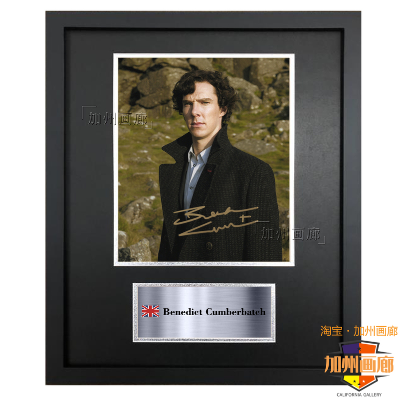 Detective Sherlock Benedict Cumberbatch Signed Replica Photo Frame Decoration Poster Wall Art Collectible