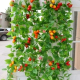 Имитация фруктовых лоз, искусственные цветы, виноградные листья, лозы, украшения подвесного потолка, пластиковые цветочные лозы, зеленые листья и листья, обертывающие отель.