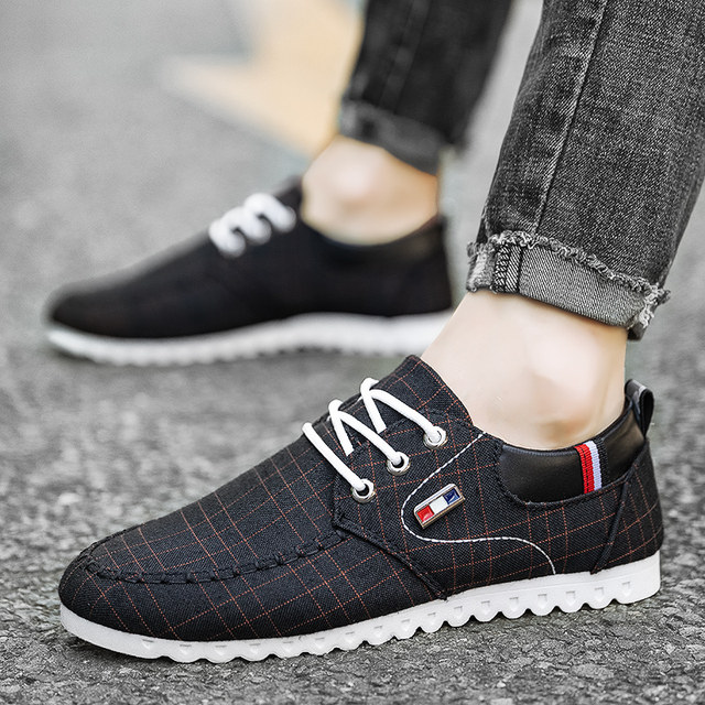 2024 New Canvas Shoes Men's Low-top Casual Student Shoes Men's Trendy Shoes Korean Style Trendy Versatile Sneakers Men's Shoes