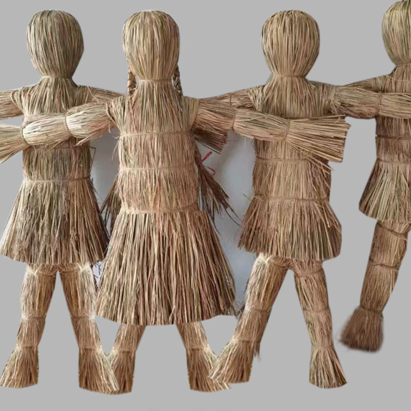 Fresh Straw-Made Scarecrow Handicrafts, Hand-Woven Bird-Scaring Tools, Scenic Spot Decorations, Kindergarten Decorations Fresh Straw-Made Scarecrow Handicrafts, Hand-Woven Bird-Scaring Tools, Scenic Spot Decorations, Kindergarten Decorations