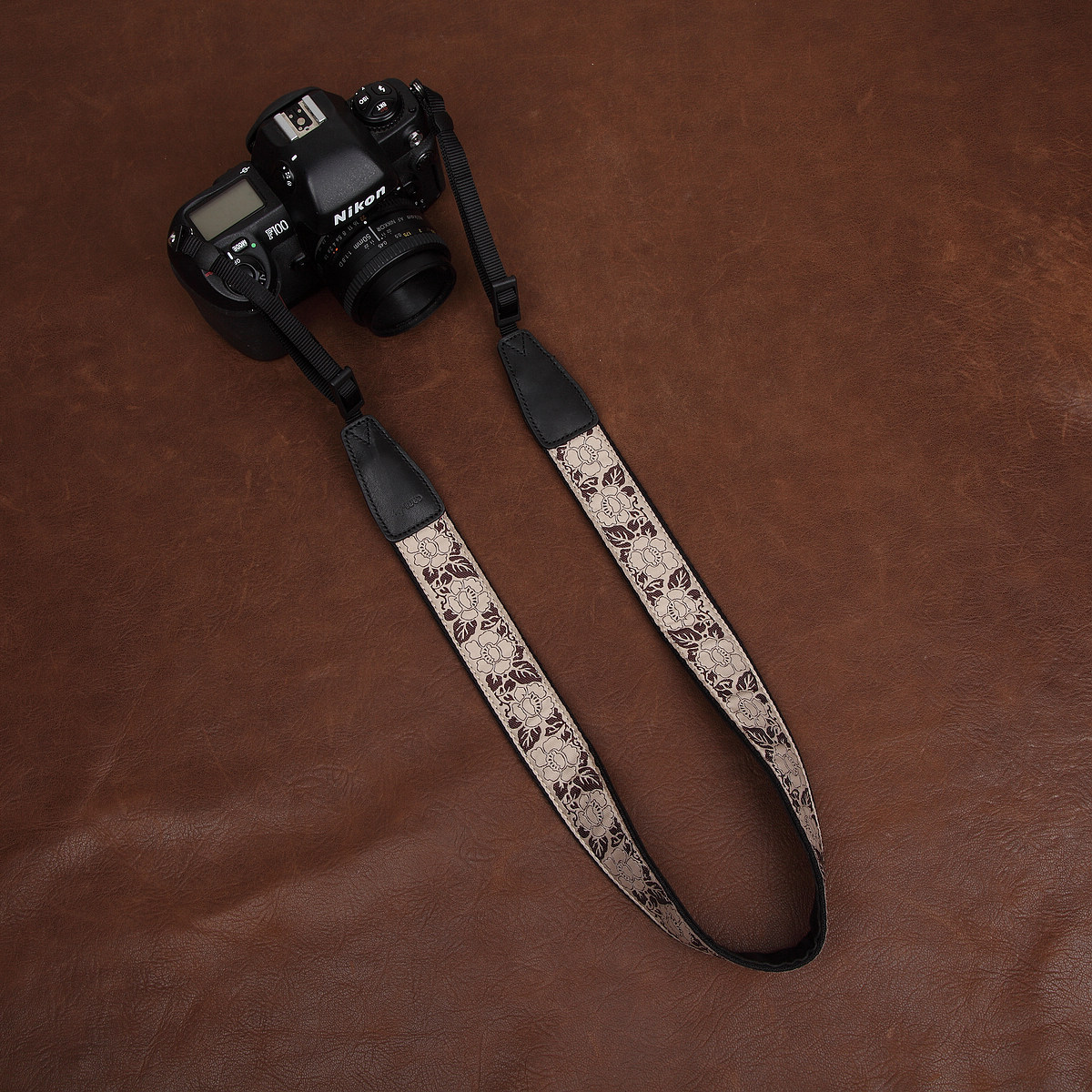 cam-in embroidered retro art micro single eye camera Single-eye camera holding baby bag applicable Nikon Canon shoulder strap cam7561