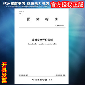 【正版现货】T/CHES 22-2018渡槽安全评价导则