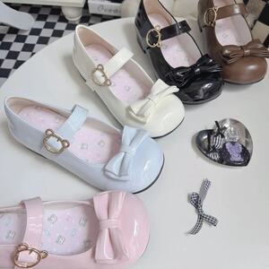 Japanese-Style Sweet Bow-Tie Leather Shoes for Women, 2026 Spring New Model, Preppy Style, Fashionable and Versatile Mary Jane Shoes