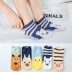 Phiên bản tiếng Hàn của vớ thẳng hoạt hình dễ thương nữ vớ cotton nữ vớ ngắn ống thấp để giúp thuyền vớ đậu vớ vớ cotton nguyên chất vớ dài cho bé gái Bít tất nữ