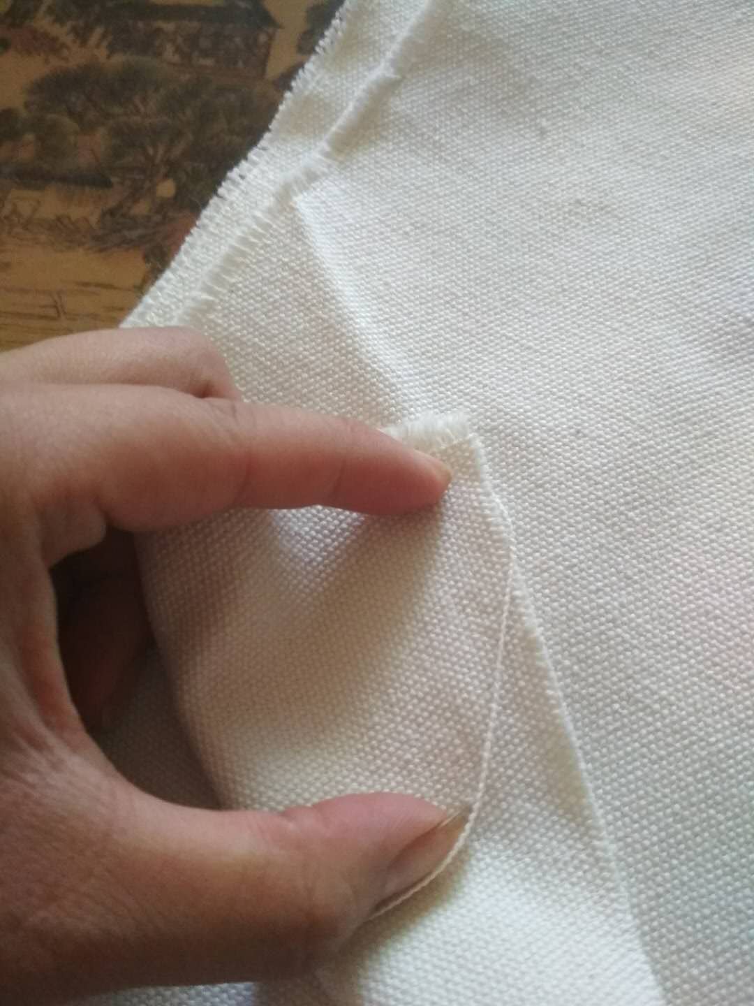 polyester công nghiệp vải mềm kết nối vải mã hóa vải canvas bông vải nguyên liệu Công nghiệp vải màu be - Vải vải tự làm vải cotton giấy