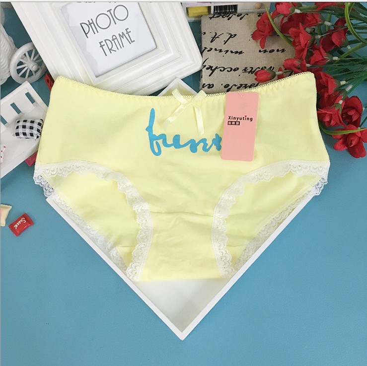 5 túi của cô gái nguyên đồ lót của phụ nữ bông trung tầng sexy ren cotton 18 trường trung học tóm tắt dễ thương sinh viên