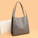 Универсальная вместительная и большая кожаная модная сумка на одно плечо, воловья кожа, городской стиль, из натуральной кожи