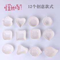 6 3-inch creative small saucer sauce saucer seasoning dish dumpling dipping sauce saucer ceramic small saucer