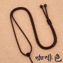 Jade neck vintage pendant neck sling rope black lanyard womens necklace rope decoration baby preparation line