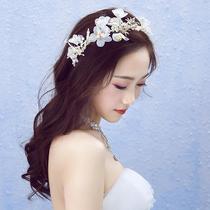 Bride Korean headdress starry dried flower forest hair accessories wedding accessories sweet hairband Garland photo studio hair