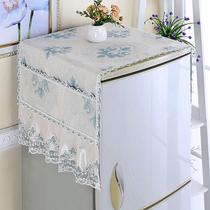 (size multi-choice) fridge cover cloth fridge towels washing machine hood single door open double door microwave oven universal cover towels