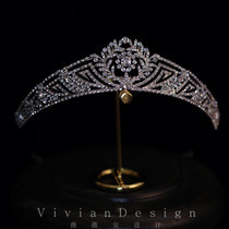2020 new fashion European style vintage bridal headwear hair accessories rhinestone zircon crown