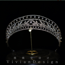 Beautiful Palace hollow crown rhinestone Korean bride styling hair accessories adult ceremony Crown pop headgear