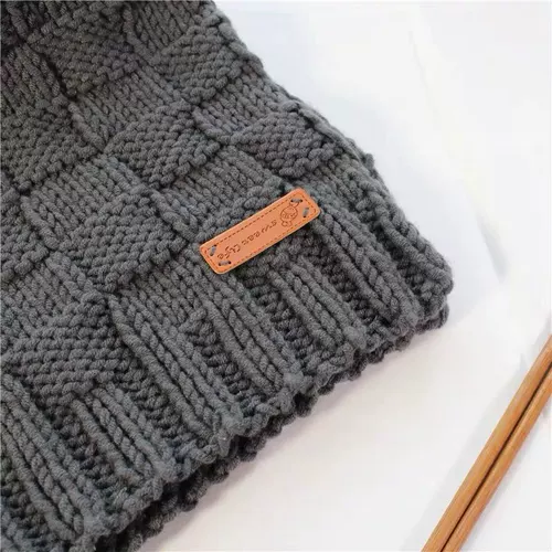 Зимний шарф, шапка, плетеный шерстяной клубок пряжи ручной работы для начинающих для влюбленных