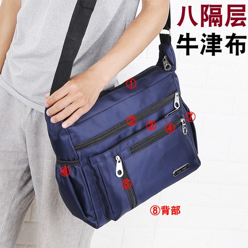 Мужская сумка через плечо, сумка для путешествий, ноутбук, ткань оксфорд