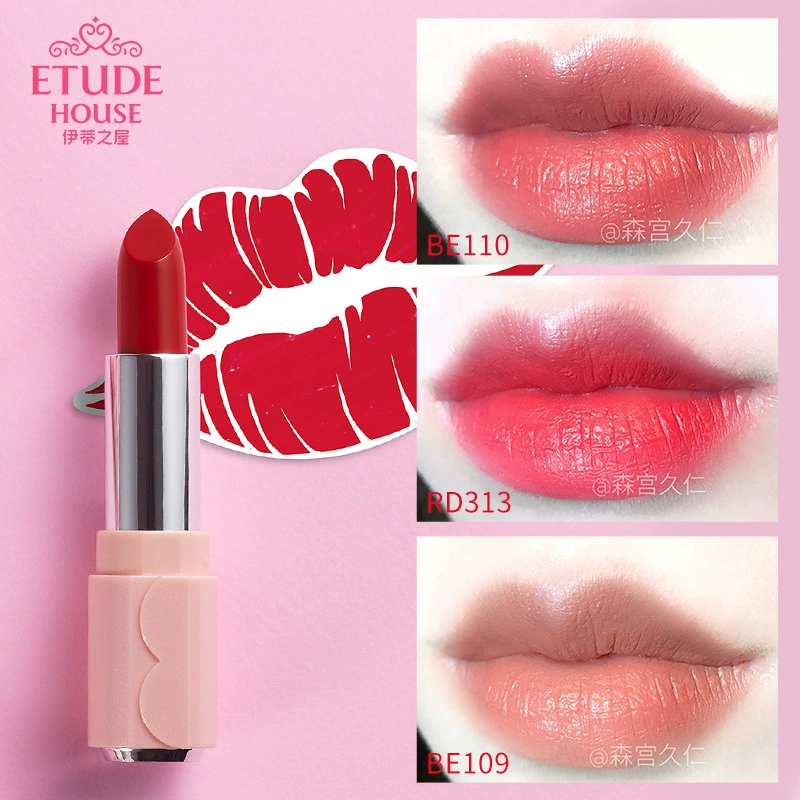 Eti House Sweet Love Crystal Bright Lipstick Lipstick Matte Pearlescent Orange Red Alice Official Chính hãng - Son môi