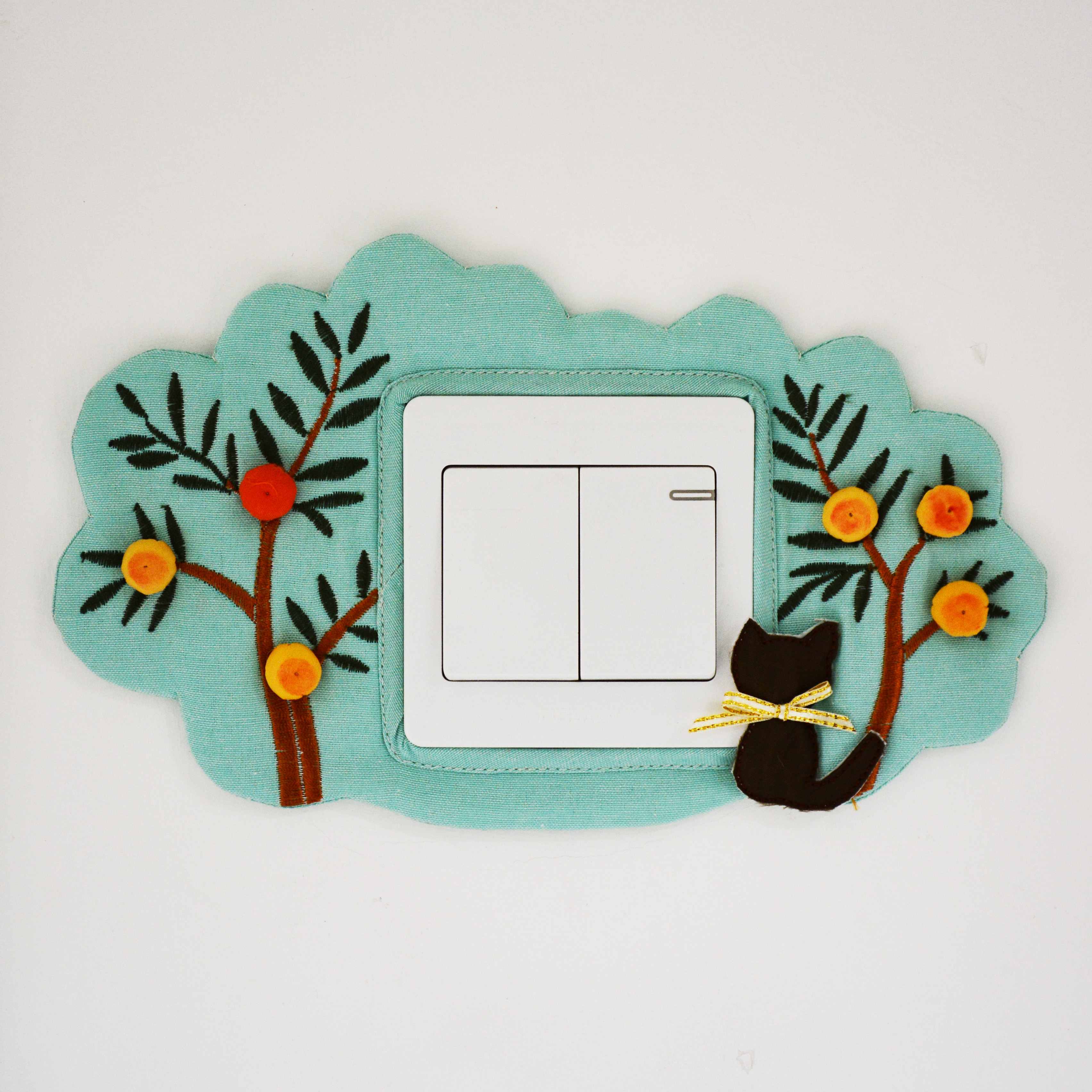 Hand switch cover Fabric socket protective cover Switch cover wall fire switch paste simple modern creativity(longing)