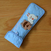 Simple modern new fabric TV remote control cover Cute cartoon air conditioning protective cover transparent plastic surface