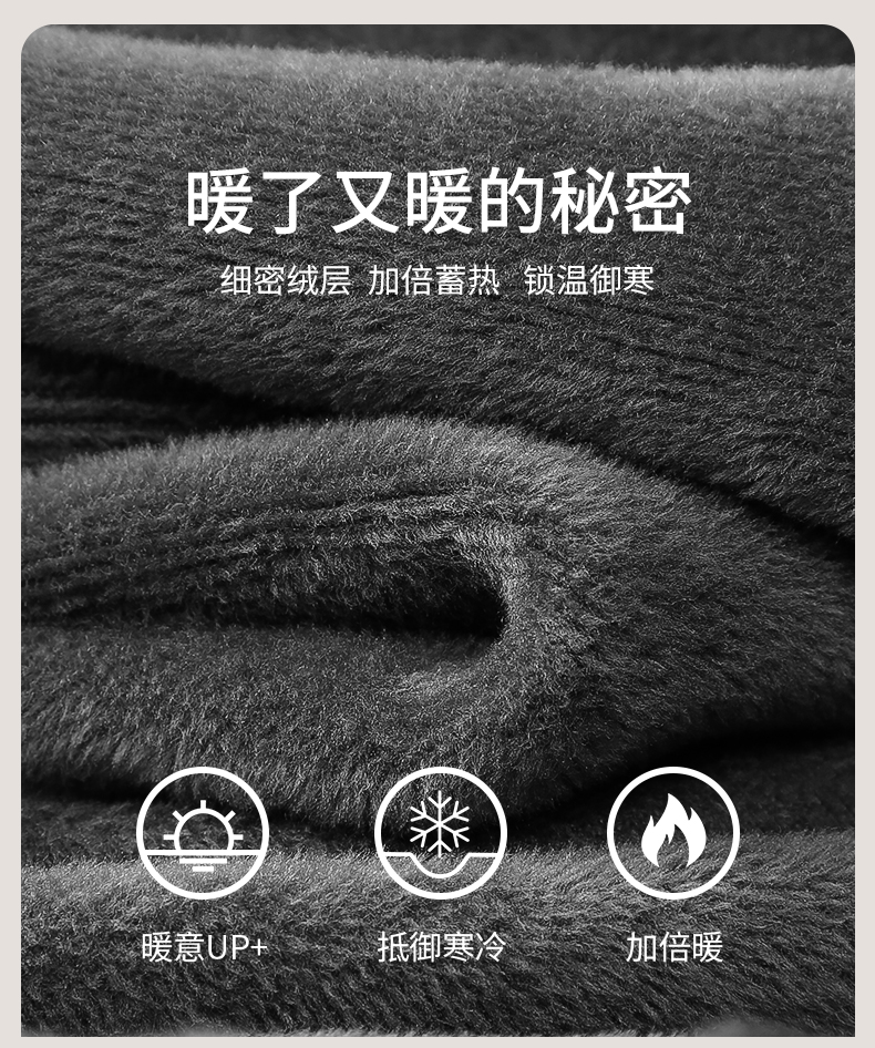 七匹狼 男士 新疆长绒棉  加绒加厚 保暖内衣套装 图4