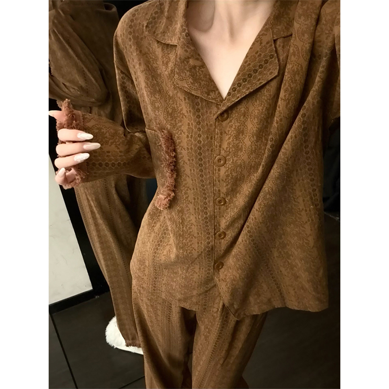 Victorian Style Pure Cotton Pajamas for Women 2026 New Autumn French Tassel Lazy Style Can Be Worn Outside as Home Clothes