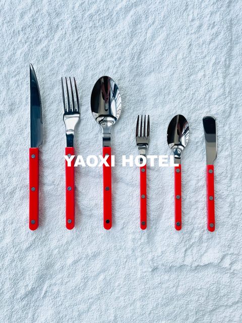 Medium-style Western restaurant knife and fork spoon 304 tableware fruit fork dessert spoon souvenir