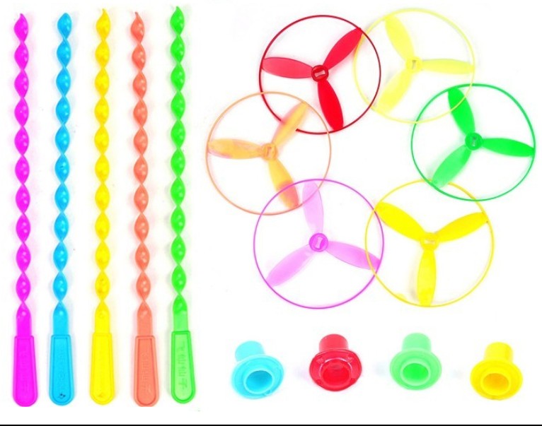 Post-70s and 80s classic nostalgic toys hand-push flying saucers childhood memory toys flying fairies
